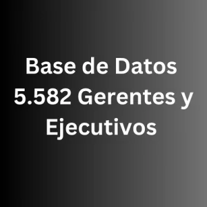 base de datos gerentes y ejecutivos chile