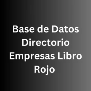 base de datos libro rojo directorio empresas de chile