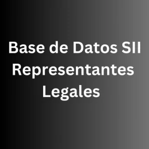 base de datos representantes legales empresas chile sii