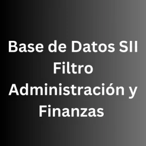 base de datos gerentes administración y finanzas
